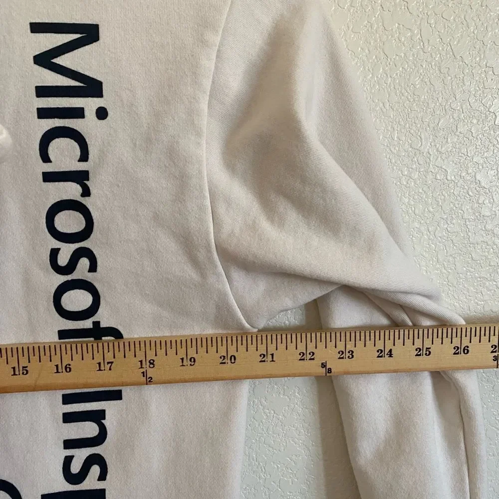 MICROSOFT Yin Yang FullZip Navy/White Sweatshirt Hoodie Size M - Picture 10 of 10